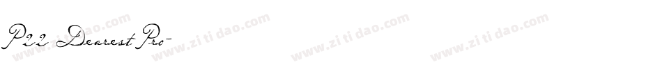 P22 Dearest Pro字体转换